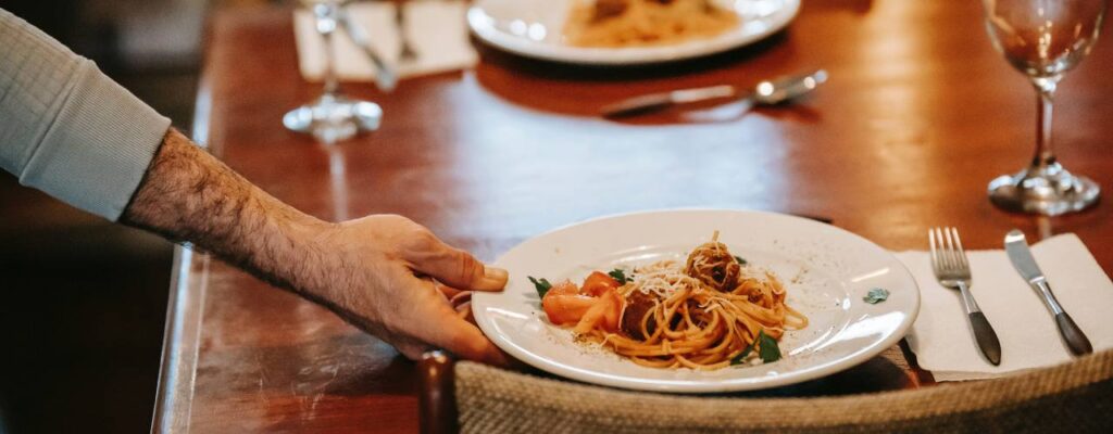 Fine dining in a pub restaurant