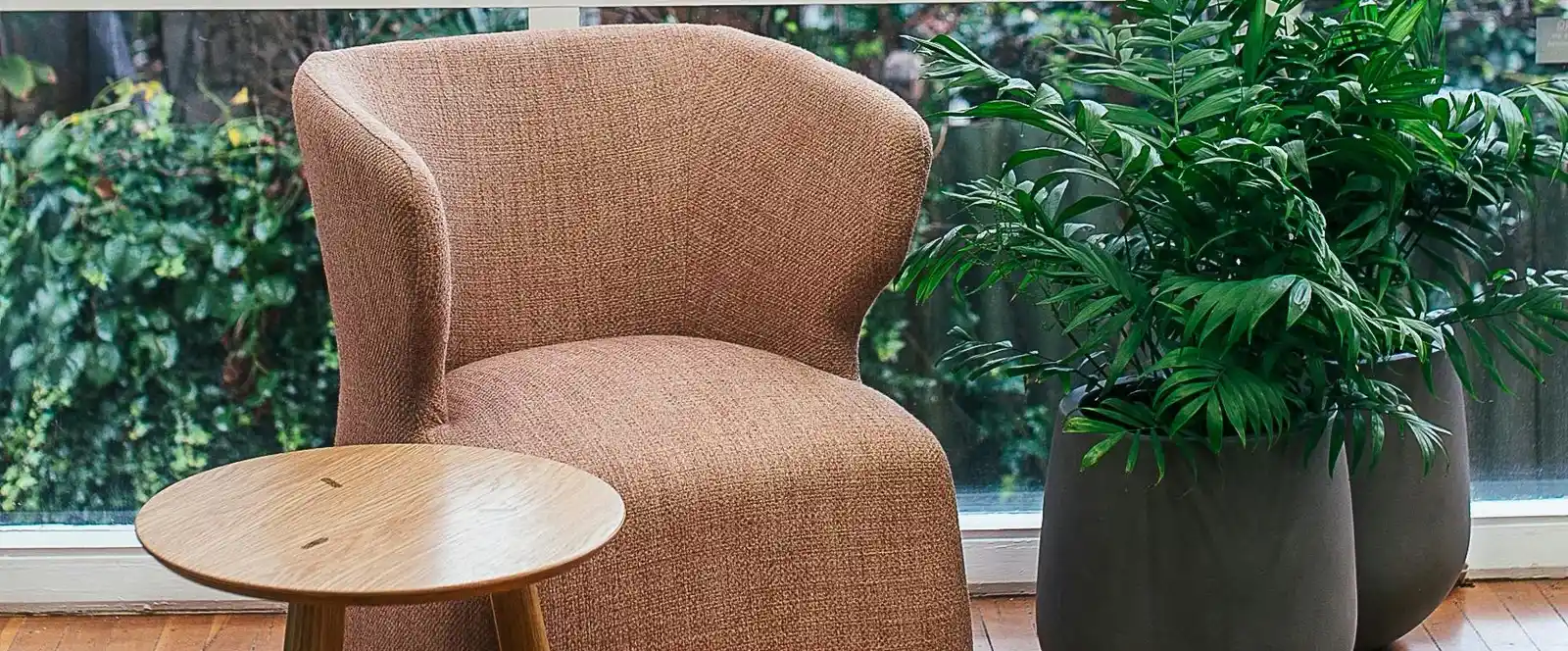 Bright and modern interior living space with stylish decor